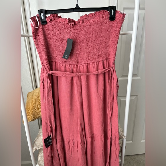 NWT Lulus Linen Strapless Jumpsuit with pockets NEVER WORN - Picture 7 of 11